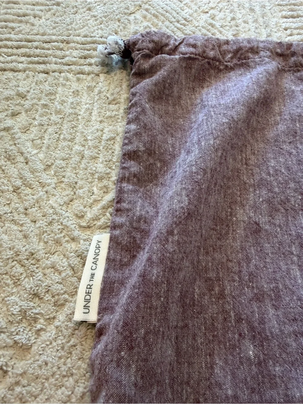 Under the Canopy King Linen Lyocell Pillow Shams Mauve Purple Set of 2
